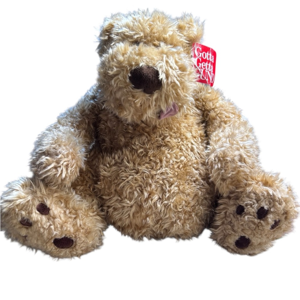 Gund 🧸’Lickety’  Soft Stuffed Fluffy Brown Teddy Bear Animal NWT